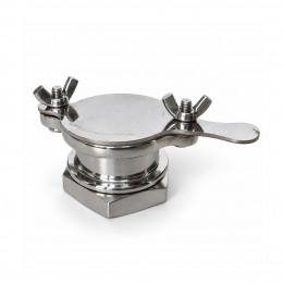 Stainless steel drain tap with slide gate