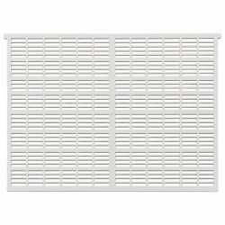 White plastic hive grid, front view on a white background