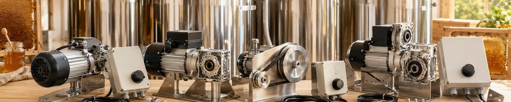 Electric Drives and Gearboxes for Honey Extractors | UkrBee